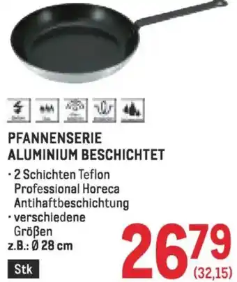 Metro Pfannenserie aluminium beschichtet Angebot