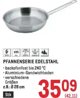 Metro Pfannenserie edelstahl Angebot