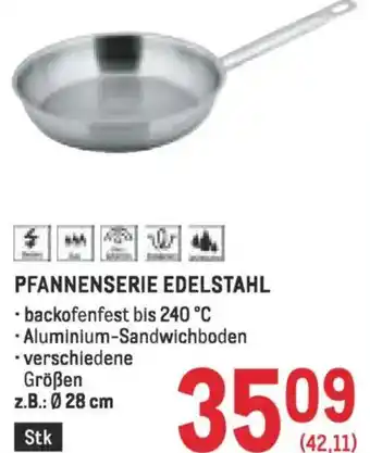 Metro Pfannenserie edelstahl Angebot