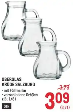 Metro Oberglas krüge salzburg Angebot