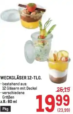 Metro Weckgläser Angebot