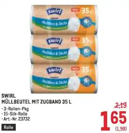 Metro Swirl müllbeutel mit zugband Angebot