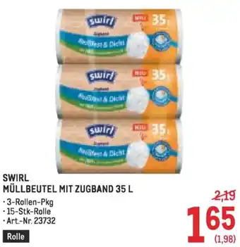 Metro Swirl müllbeutel mit zugband Angebot