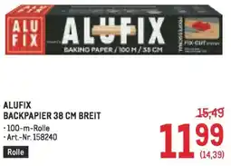 Metro Alufix backpapier Angebot