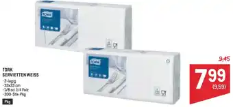 Metro Tork servietten weiss Angebot