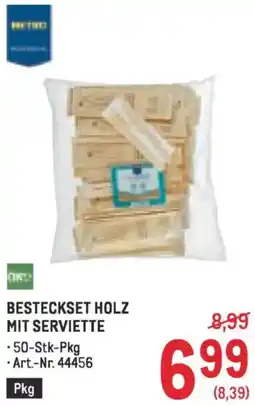 Metro Besteckset holz mit serviette Angebot