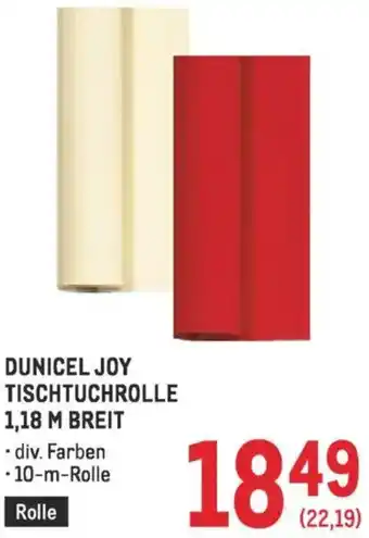 Metro Dunicel joy tischtuchrolle Angebot