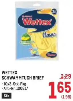 Metro Wettex schwammtuch brief Angebot