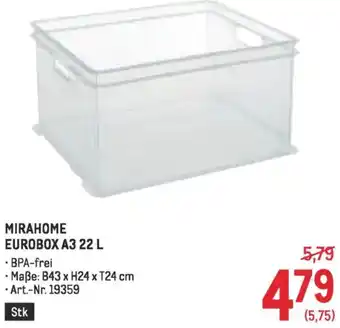 Metro Mirahome eurobox a3 Angebot
