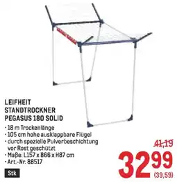 Metro Leifheit standtrockner pegasus 180 solid Angebot
