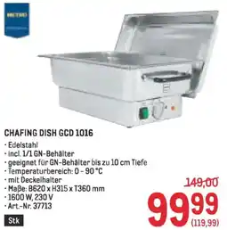 Metro Chafing dish gcd 1016 Angebot