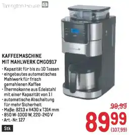 Metro Kaffeemaschine mit mahlwerk cmg0917 Angebot