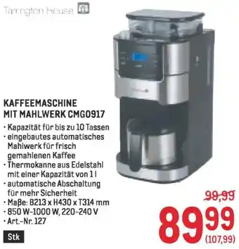 Metro Kaffeemaschine mit mahlwerk cmg0917 Angebot