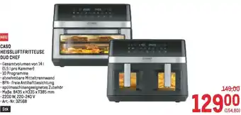 Metro Caso heissluftfritteuse duo chef Angebot