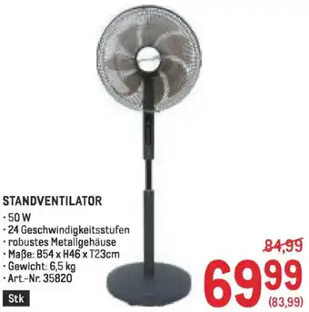 Metro Standventilator Angebot