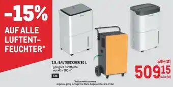 Metro Bautrockner Angebot
