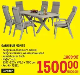 Metro Garnitur monte Angebot