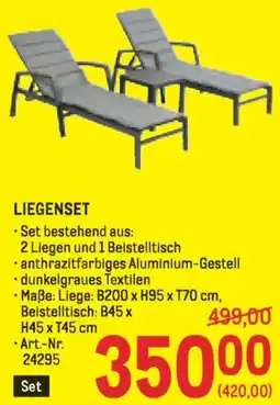 Metro Liegenset Angebot