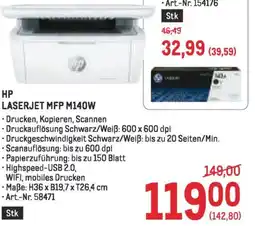 Metro Hp laserjet mfp m140w Angebot
