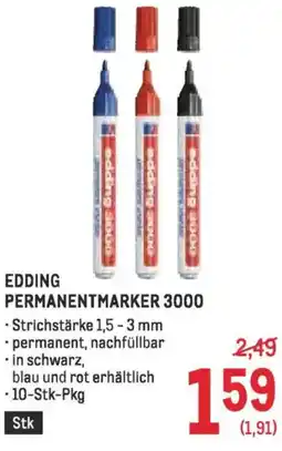 Metro Edding permanentmarker 3000 Angebot