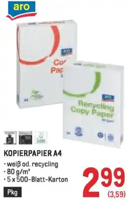 Metro Kopierpapier a4 Angebot