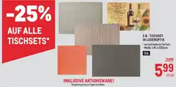 Metro Tischset in lederoptik Angebot