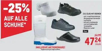 Metro clog mit riemen Angebot