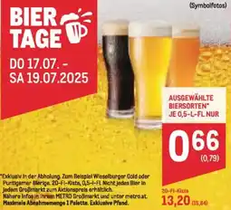 Metro Bier tage Angebot