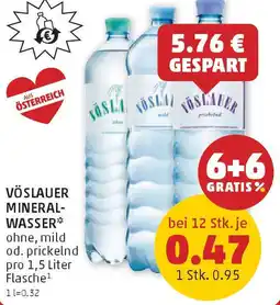 PENNY Vöslauer mineral wasser Angebot