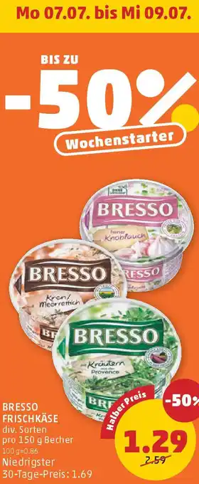 PENNY Bresso frischkäse Angebot
