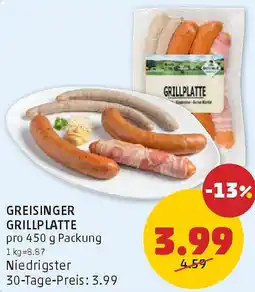 PENNY Greisinger grillplatte Angebot