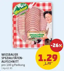 PENNY Wiesbauer spezialitäten- aufschnitt Angebot