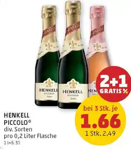 PENNY Henkell piccolo Angebot