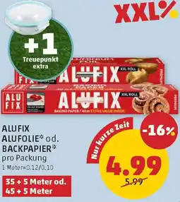 PENNY Alufix alufolie od. backpapier Angebot
