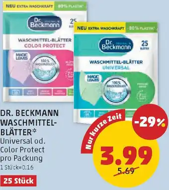 PENNY Dr. beckmann waschmittel blätter Angebot