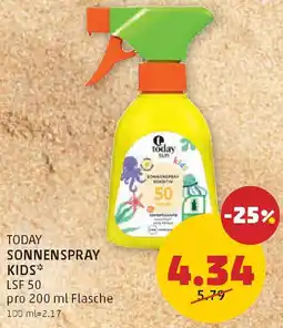 PENNY Today sonnenspray kids lsf 50 Angebot