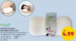 PENNY Lifenaxx memoryschaum nackenstützkissen Angebot