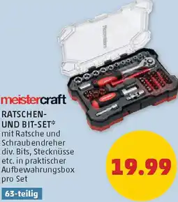 PENNY Meistercraft ratschen- und bit-set Angebot
