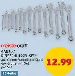 PENNY Meistercraft gabel/ ringschlüssel set Angebot
