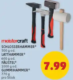 PENNY Meistercraft schlosserhammer od. latthammer od. fäustel Angebot