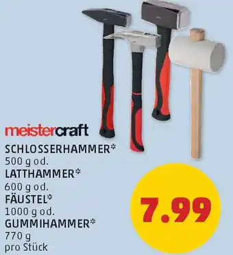 PENNY Meistercraft schlosserhammer od. latthammer od. fäustel Angebot
