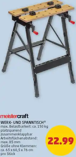 PENNY Meistercraft werk- und spanntisch Angebot