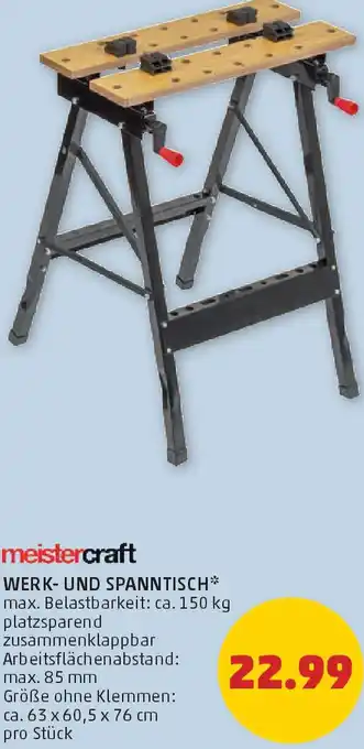 PENNY Meistercraft werk- und spanntisch Angebot