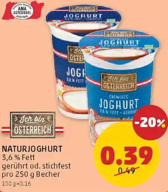 PENNY Naturjoghurt Angebot