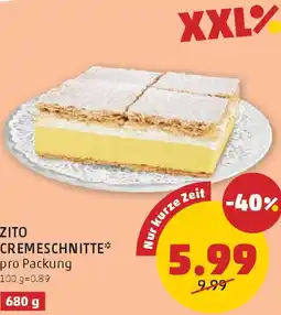 PENNY Zito cremeschnitte Angebot