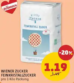 PENNY Wiener zucker fein kristallzucker Angebot