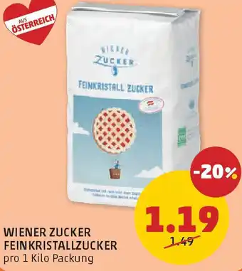 PENNY Wiener zucker fein kristallzucker Angebot