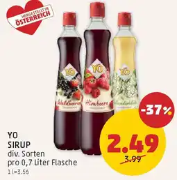 PENNY Yo sirup Angebot