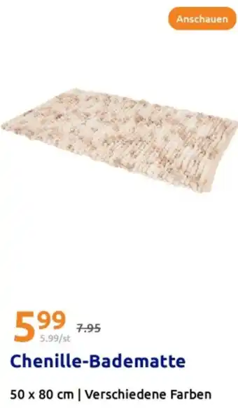 Action Chenille-Badematte Angebot