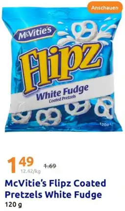 Action McVitie's Flipz Coated Pretzels White Fudge Angebot